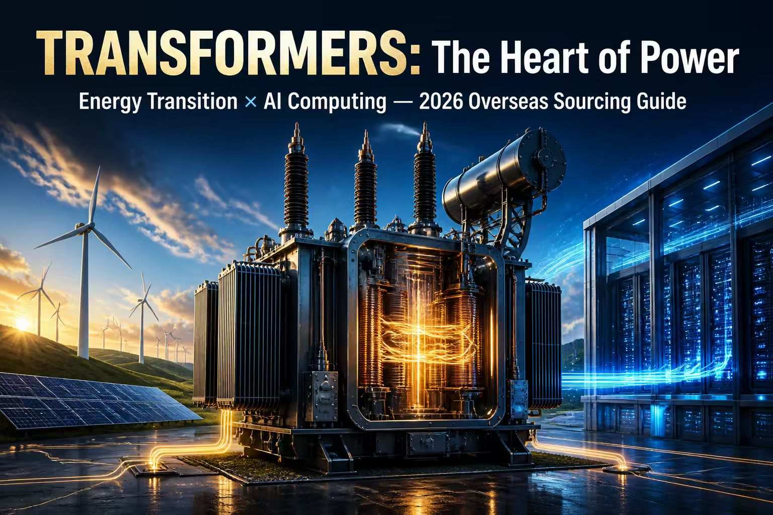 Transformers: „Heart of Power“ s duálními růstovými příležitostmi – Energetická transformace a AI Computing Surge | Průvodce zámořskými zakázkami 2026